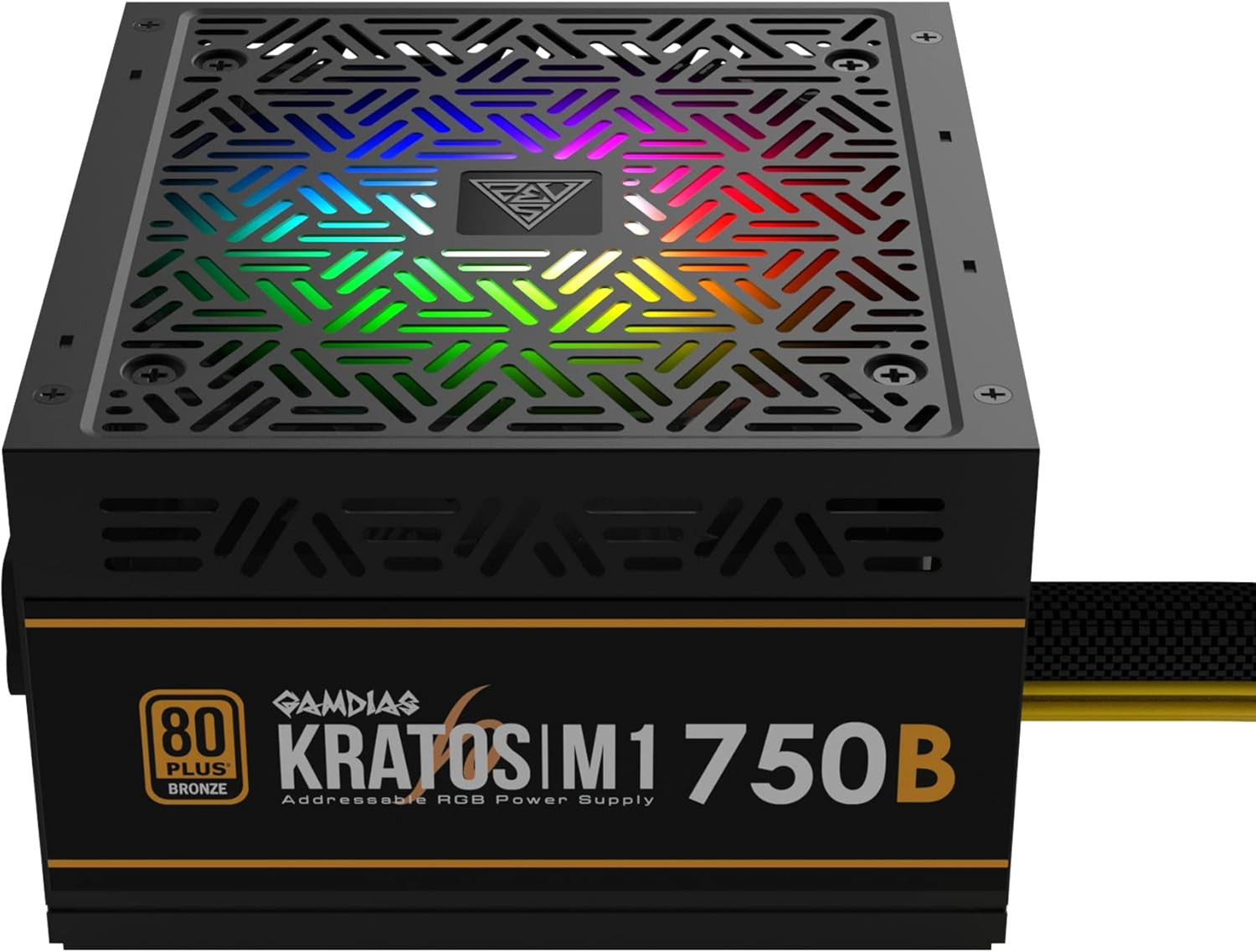 RGB Gaming PC Power Supply 750W 80 plus Bronze Certified 750 Watt PSU for Comput