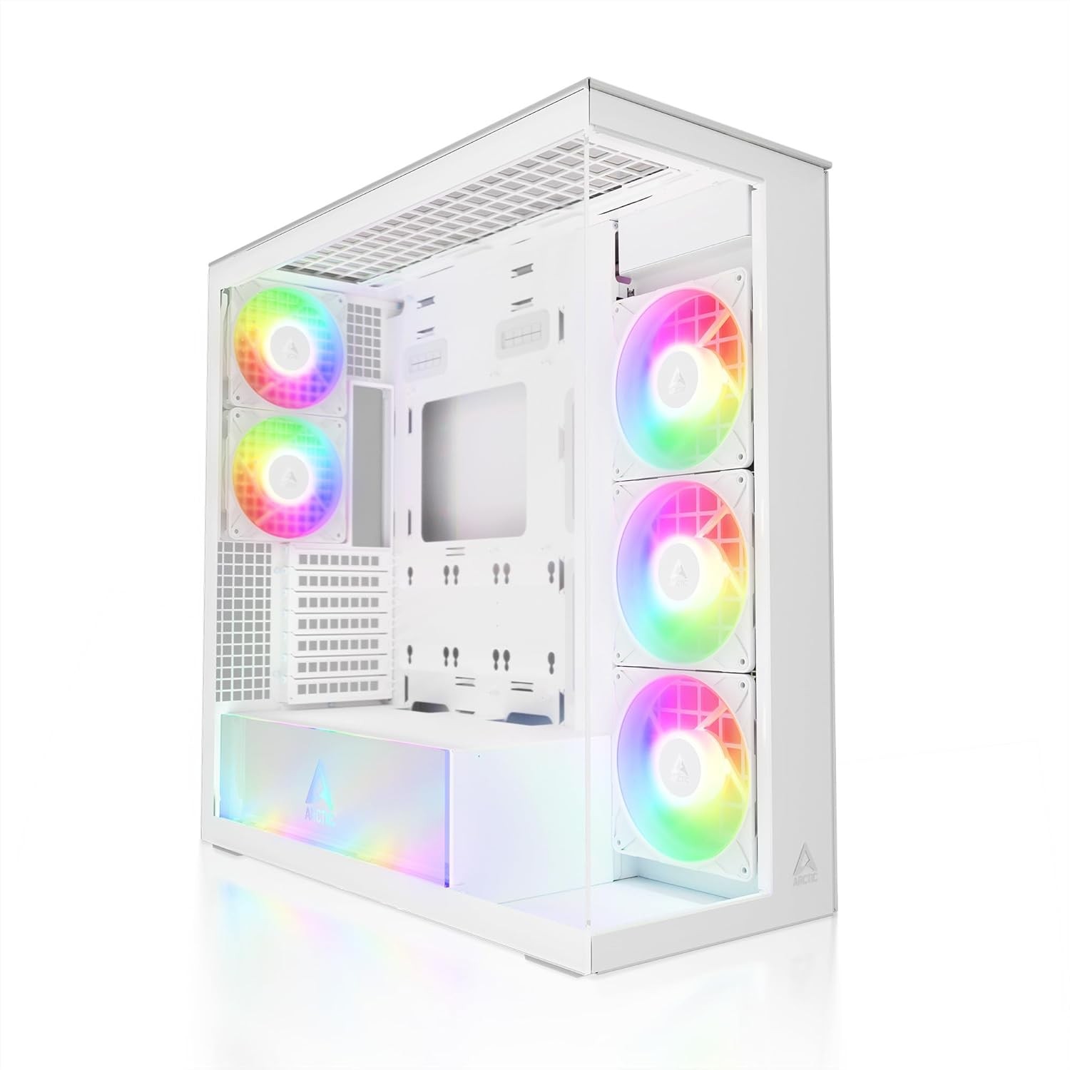 Arctic Xtender PC Case-Mid Tower-Tempered Glass A-RGB Fan (White) ACPCC00014A