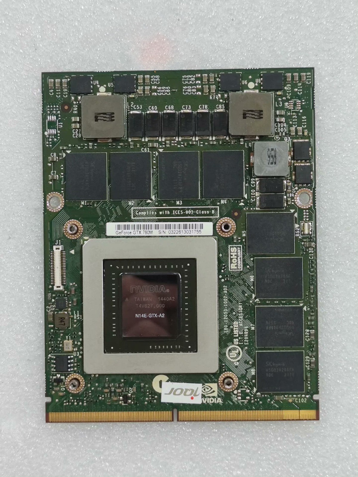 GTX 780M GTX780M N14E-GTX-A2 4GB DDR5 Video Graphics Card For Clevo Alienware