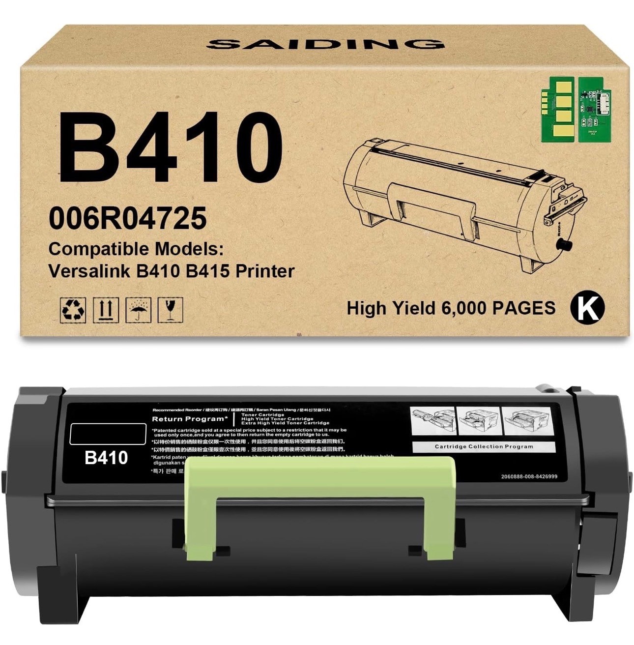 B410 B415 Black 006R04725 Standard Capacity Toner Cartridge for Xerox Versalink