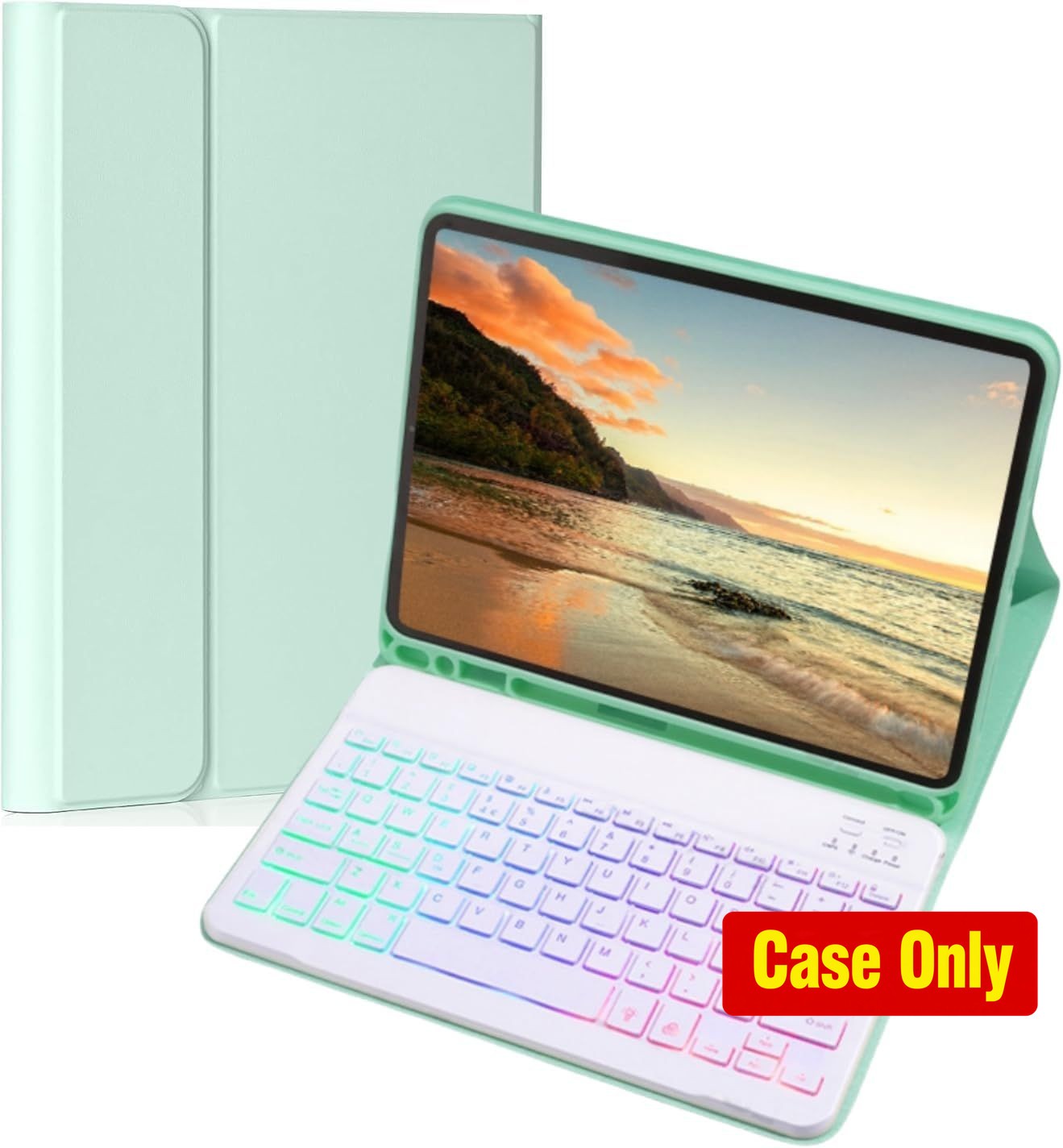 Case for Galaxy Tab S10+/S9+ 12.4 Inch, Keyboard and Kickstand Feature