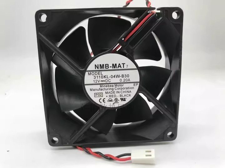 1PCS NMB 3110KL-04W-B30 8025 8CM 12V 0.20A Ball Bearing Cooling Fan