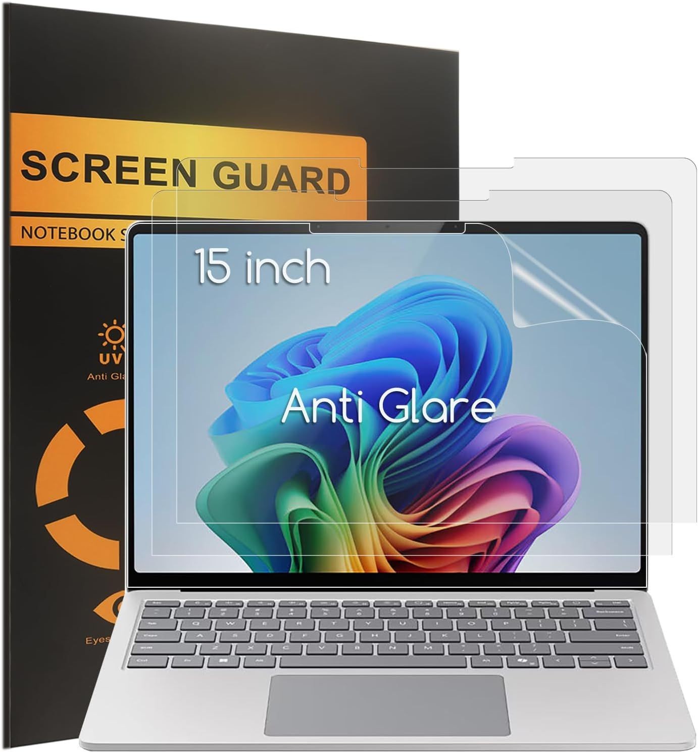 3-Pack Designed for Surface Laptop 7 15 Inch Screen Protector, Anti Glare Matte