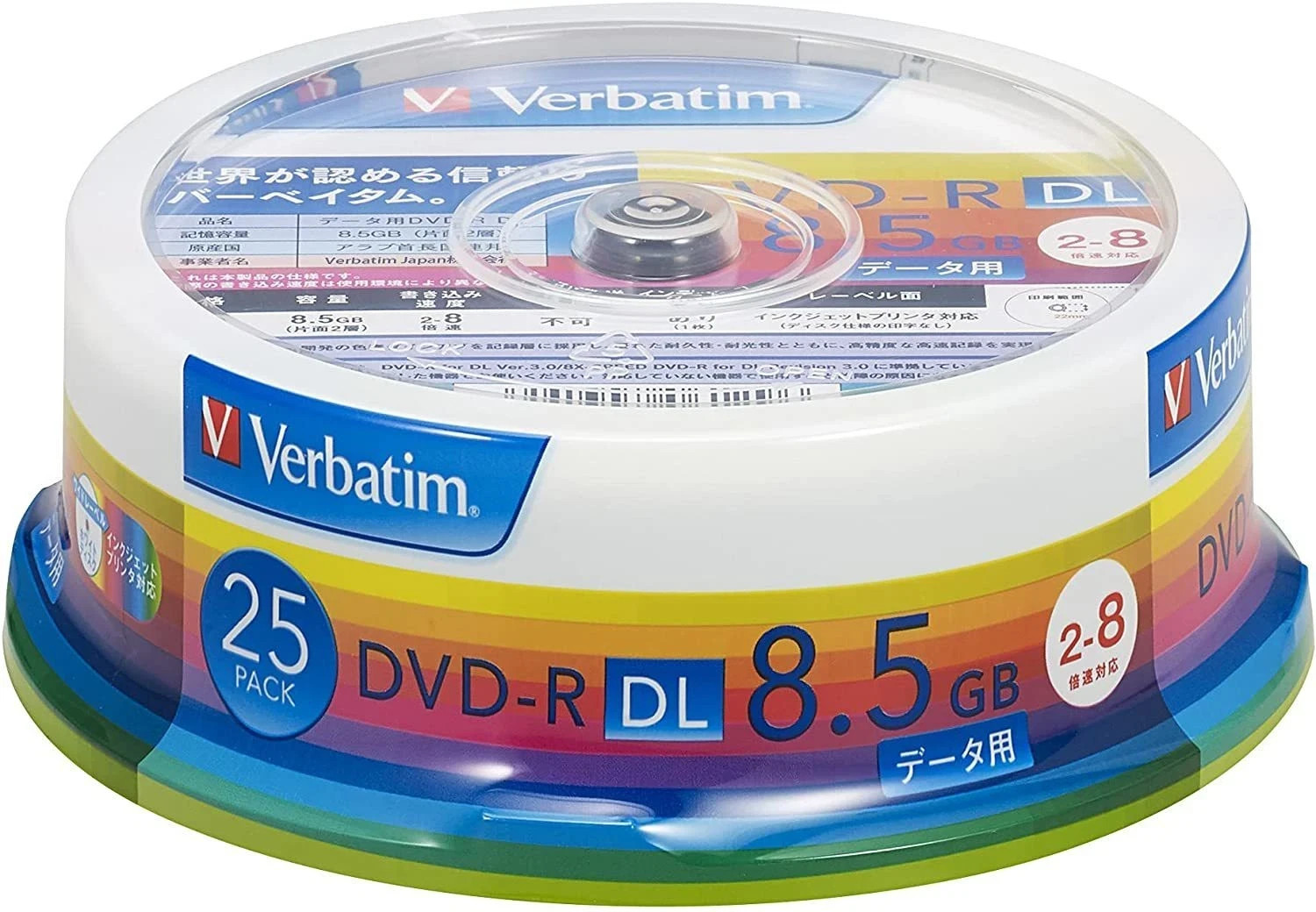 Mitsubishi Chemical Media Verbatim DVD-R DL DHR85HP25V1