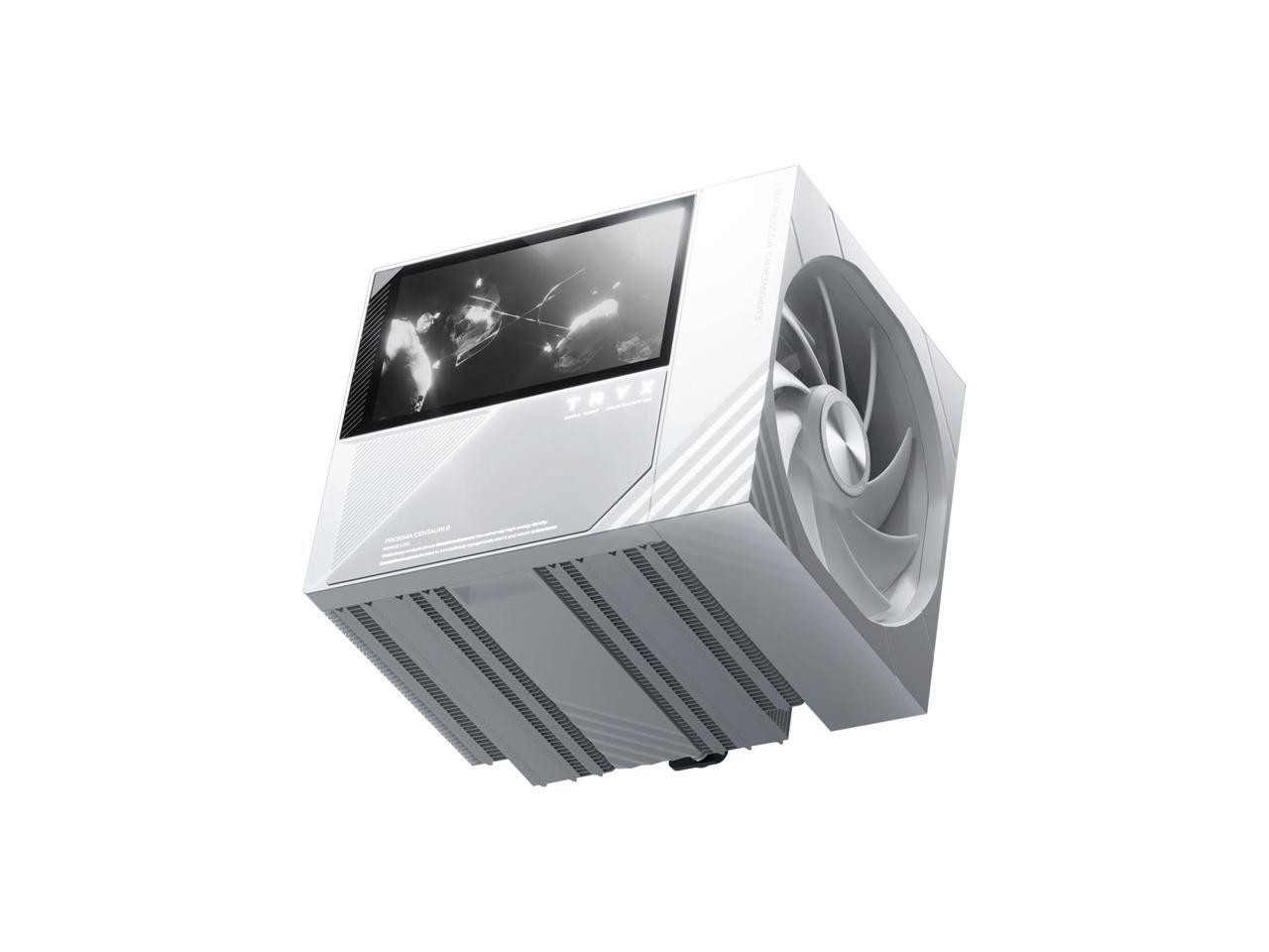 TRYX TURRIS 620 CPU Air Cooler 5.0" IPS Customizable Screen 280W TDP Reflow