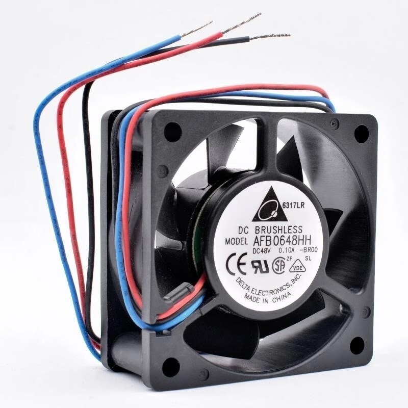 Delta AFB0648HH-BR00 6025 48V 0.10A 6cm 3pin Cooling Fan