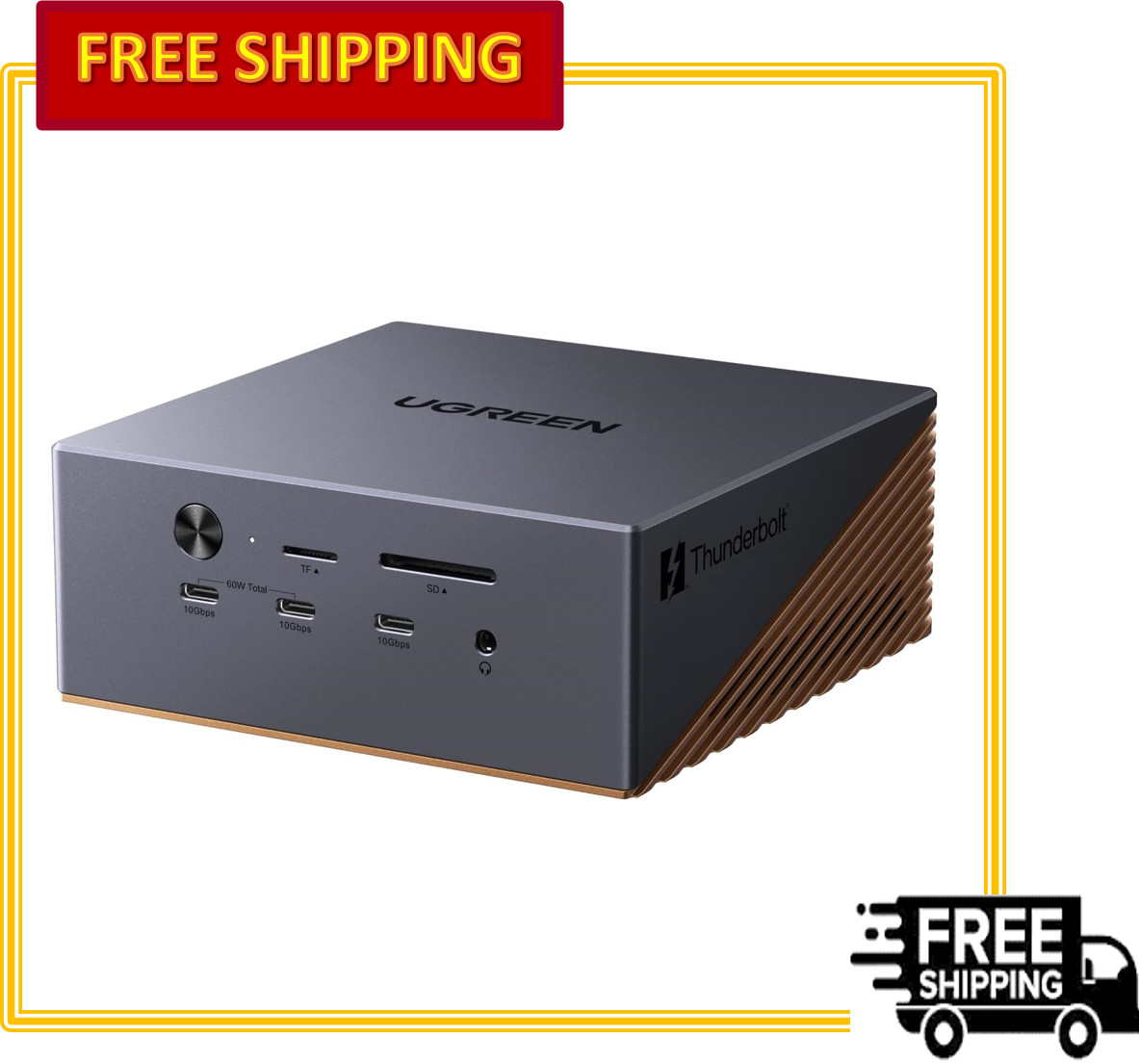 UGREEN Maxidok Thunderbolt 5 Dock Station 17-in-1 120Gbps 8TB NVMe 140W 2.5GbE