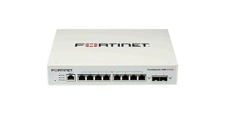 Fortinet FortiSwitch FS-108F-FPOE Network Switch + 1 year 24x7 FortiCare License