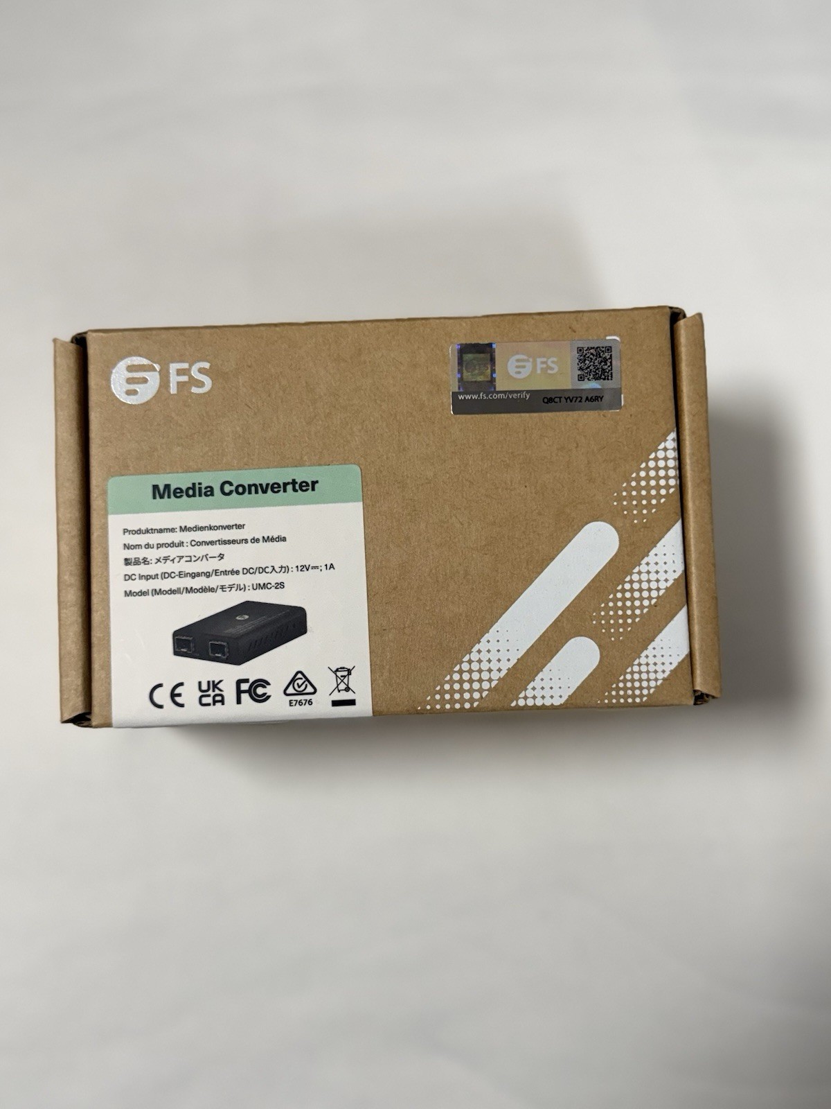 FS UMC-GA1F2T Unmanaged Mini Ethernet Media Converter