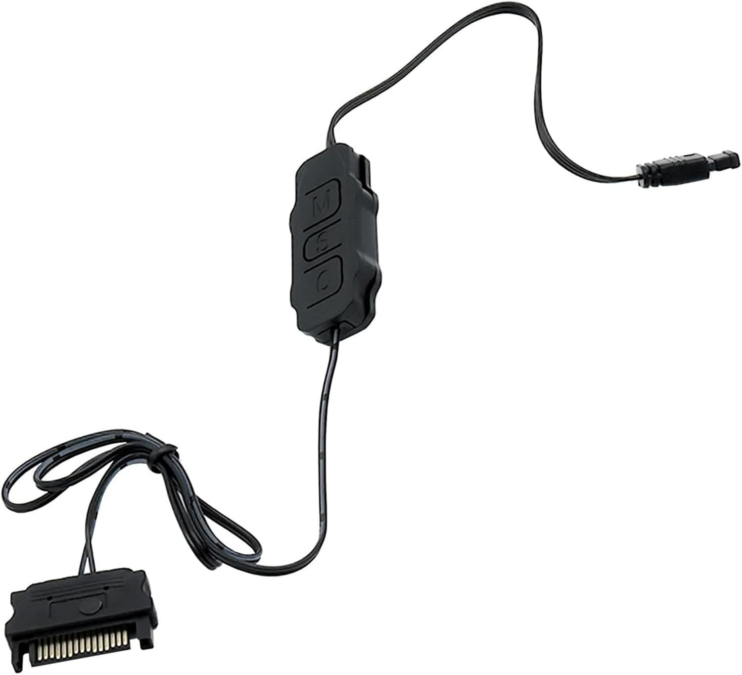 ARGB PC Fans Controller Kit, 5V 3Pin Mini ARGB Splitter, SATA Power RGB PC Fan C