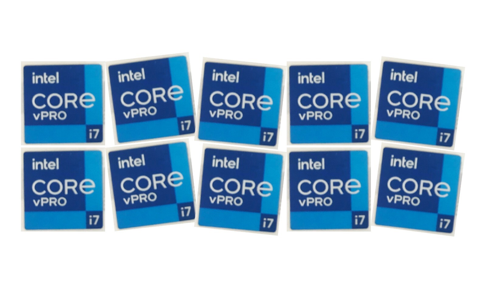 10 PCS Sticker for CORE i7 vPRO 11th GEN Skylake Logo 18mm x 18mm generation