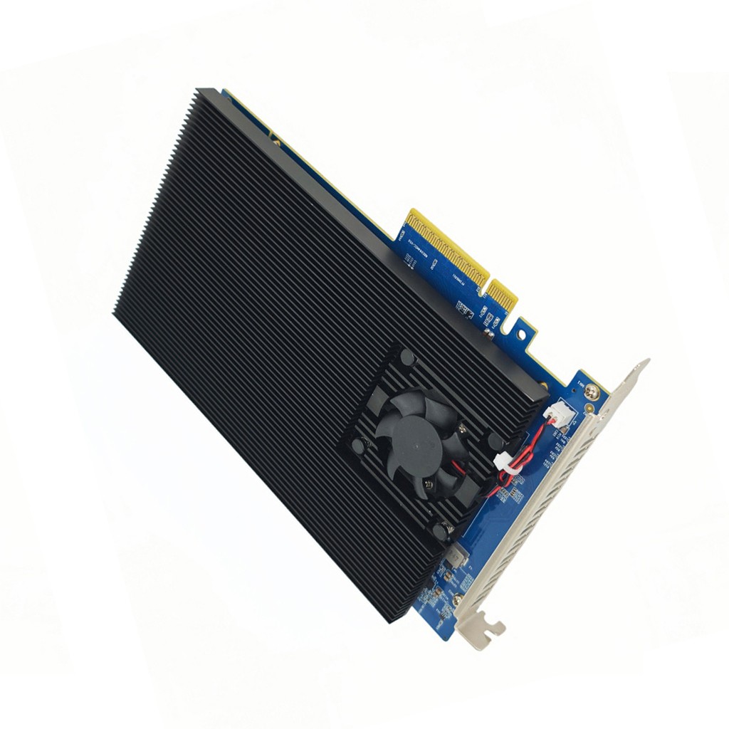 PCIe 4.0 4-Bay M.2 NVMe Card PEX88024 Support 22110/2280/2242 for Win/Linux/Mac