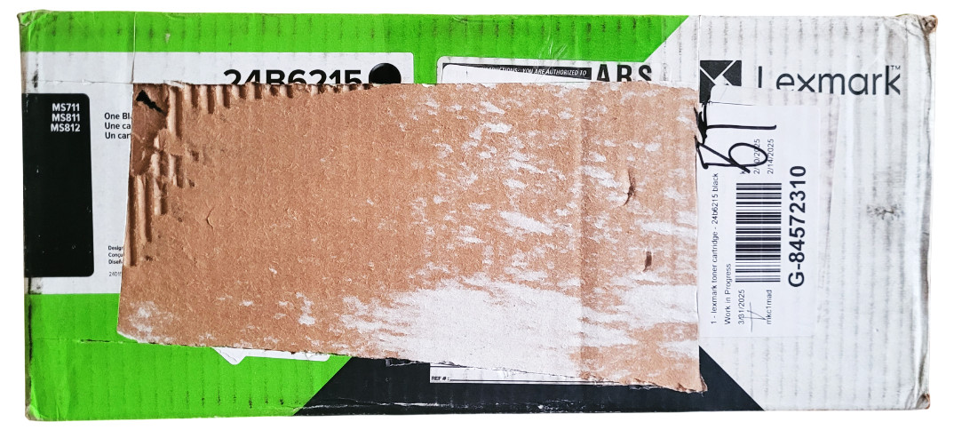 Lexmark 24B6215 Black Extra High Yield Toner Cartridge New Sealed with Open Box