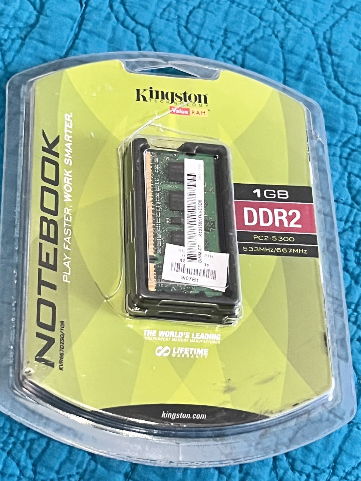 Kingston Technologies Notebook | 1 GB DDR2 | PC2-4200 | 533 MHz