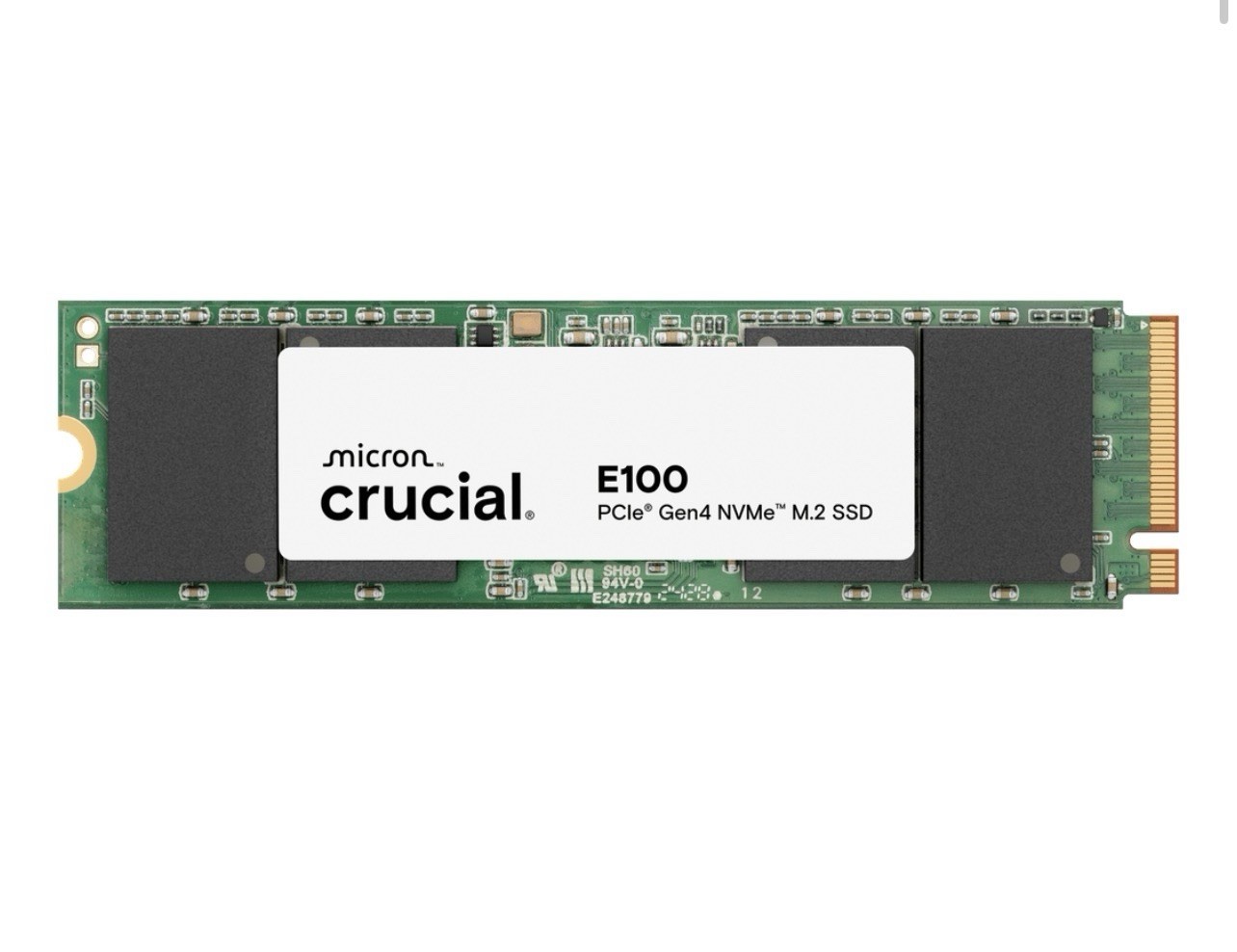 Crucial E100 480GB NVMe M.2 PCIe Gen4 SSD | Up to 4700MB/s | Laptop & Desktop