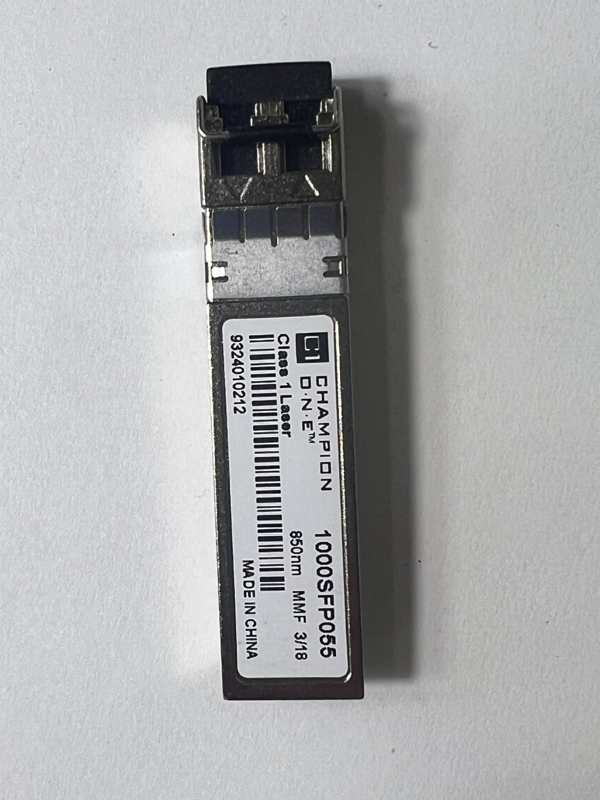 NEW - Champion One 1000SFP055 SFP 1Gb 850nm MMF LC Transceiver Class 1