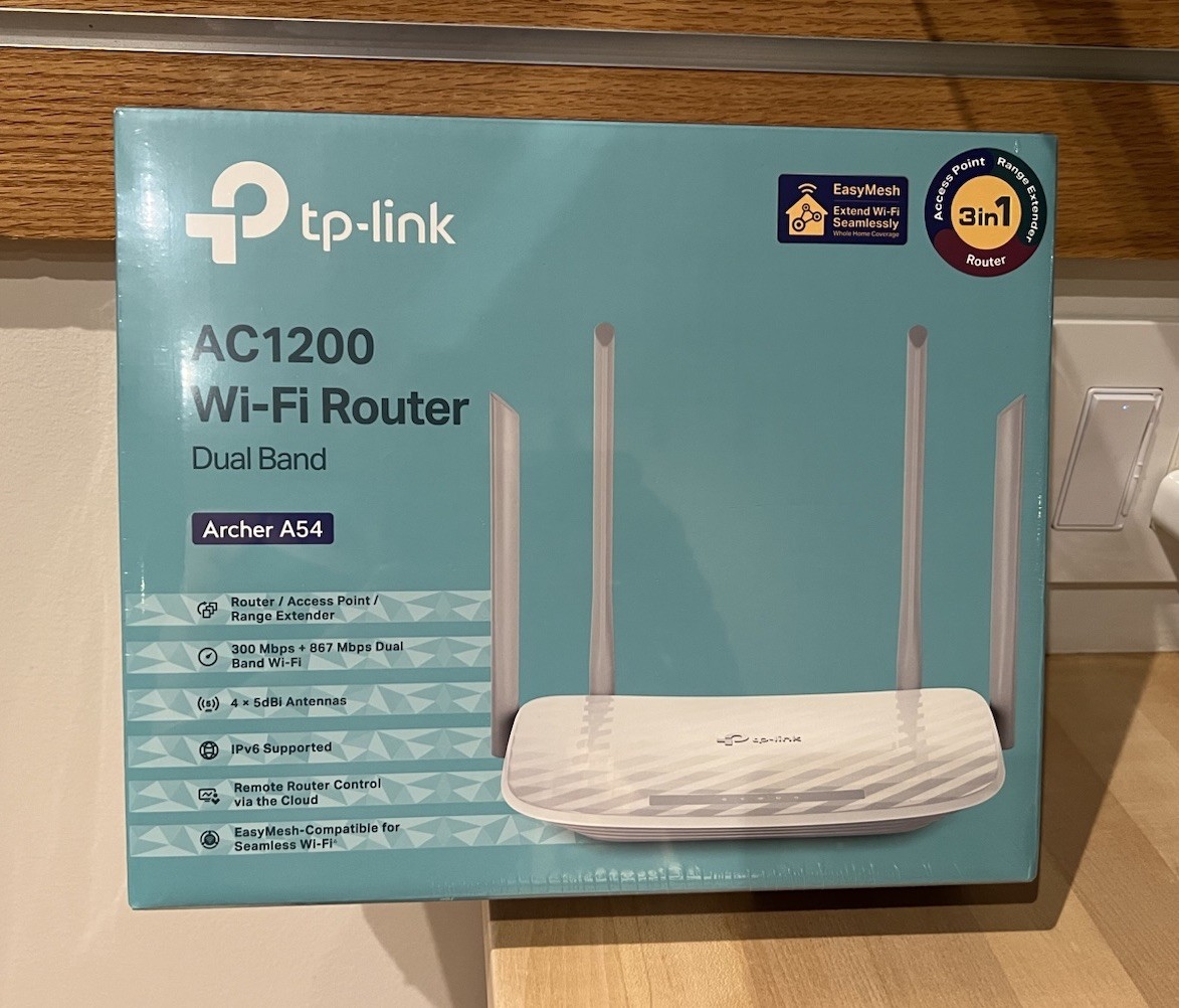 NIP TP-LINK Archer A54 AC1200 Dual Band Wi-Fi Router, Beamforming, 4 LAN Ports