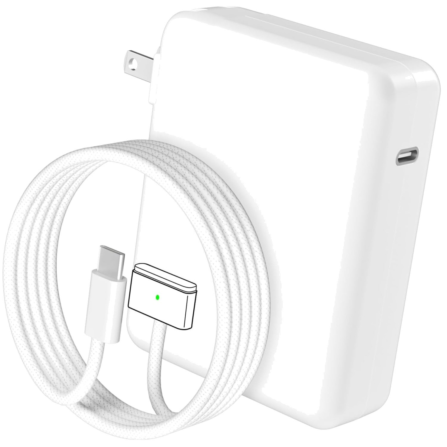 Long 6.6FT Charger with Magnetic USB-C to T-Tip Cable
