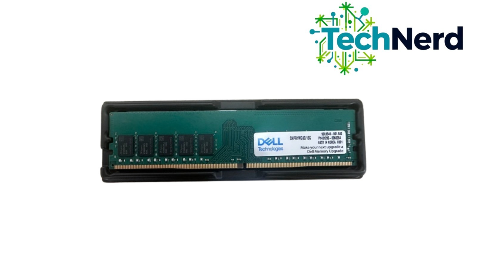 SNPR1WG8C/16G Dell 16GB - 1Rx8 DDR4 UDIMM 3200MHz ECC