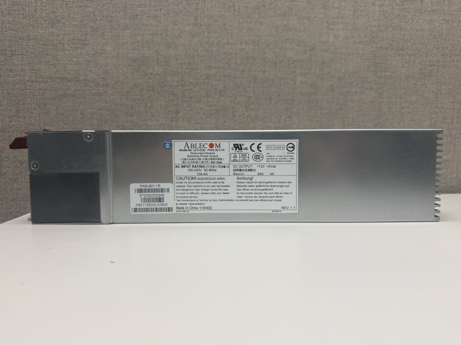 SuperMicro PWS-801-1R 800 W Hot Swap Power Supply