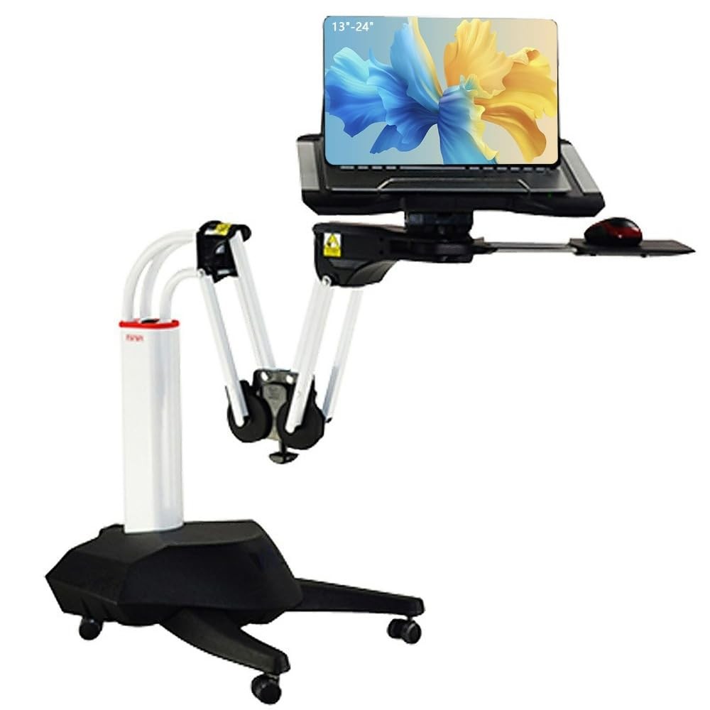 Versatile Rolling Laptop Desk - Portable Bed Table for Home, Office, School, ...