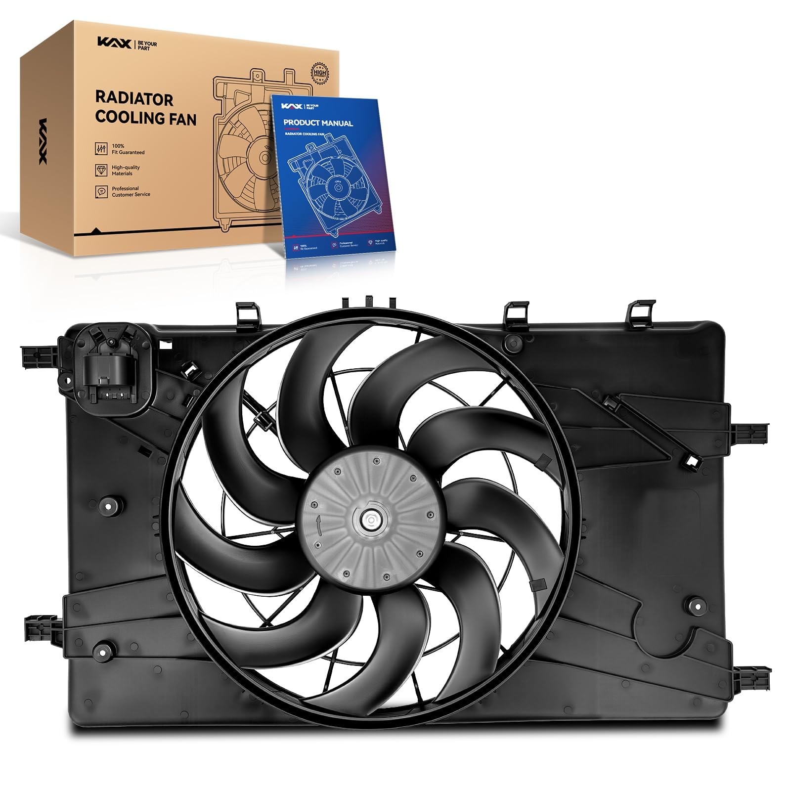 KAX Engine Radiator Cooling Fan 2011-2015 Cruze 1.4/1.8L 2012-2017 Verano 2.4L