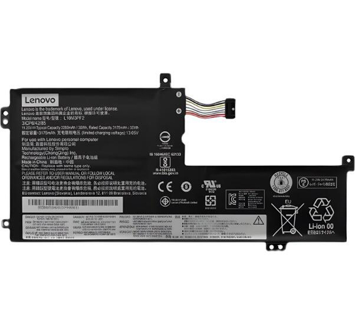 Genuine Battery L18C3PF2 L18L3PF1 For Lenovo IdeaPad L340-17IWL L340-15API 15IWL
