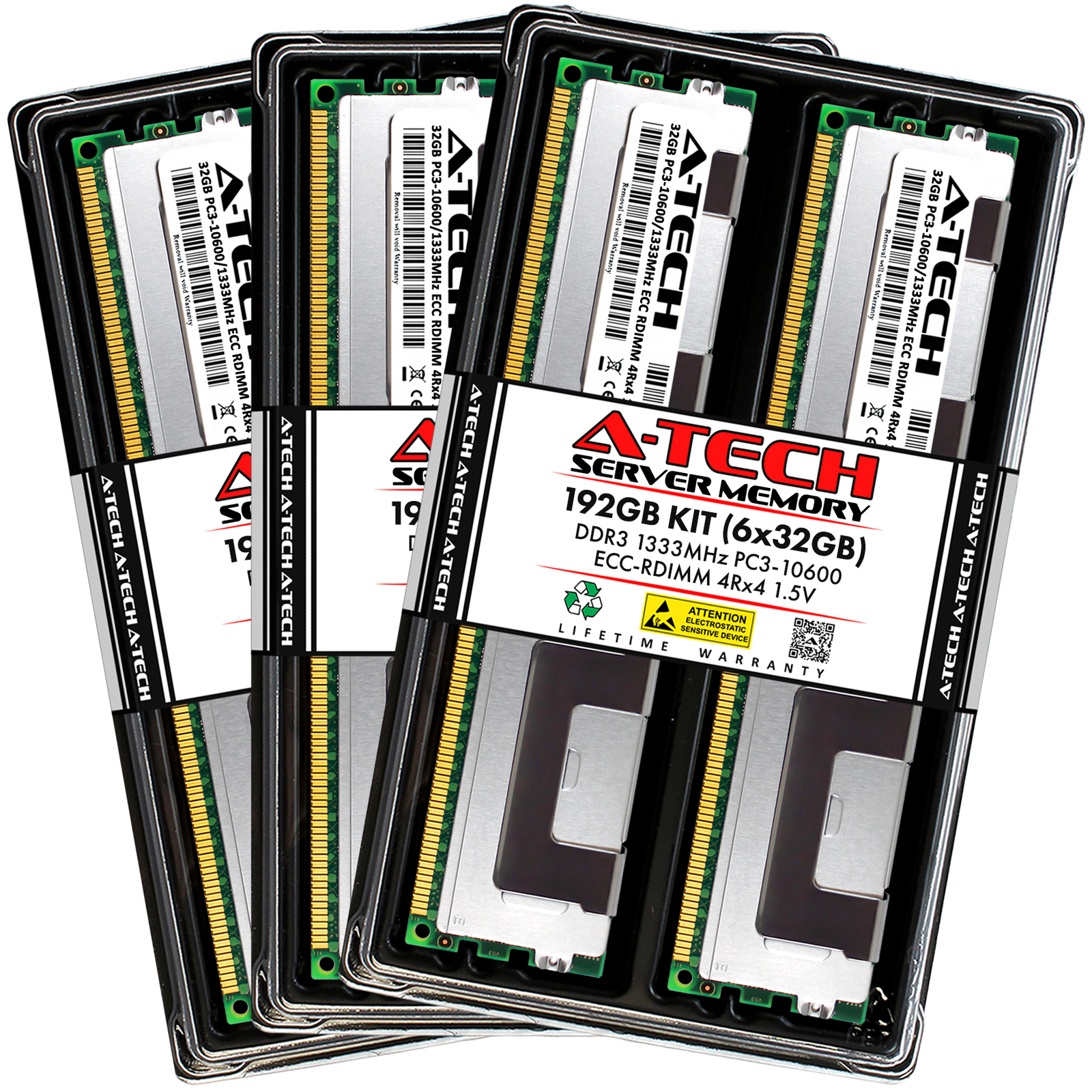 192GB 6x 32GB PC3-10600R RDIMM Supermicro 7037A-iL Memory RAM