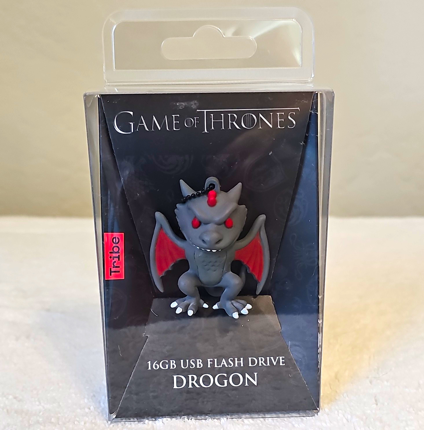 Tribe Game of Thrones Drogon 16GB USB 2.0 Flash Drive Keyring PC/Mac