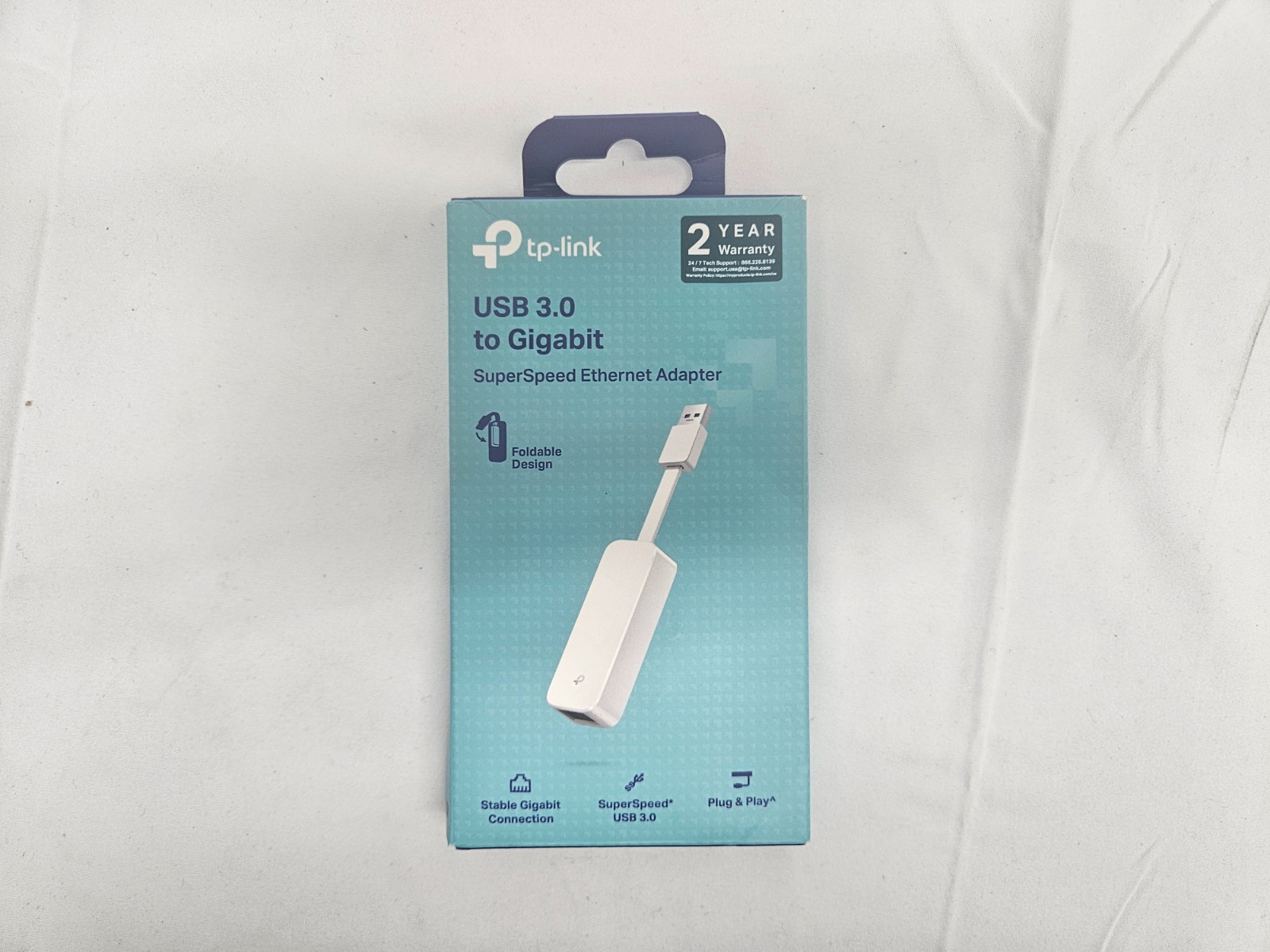 Open-Box TP-Link USB 3.0 to Gigabit SuperSpeed Ethernet Adapter UE300 (W1-C5-33)
