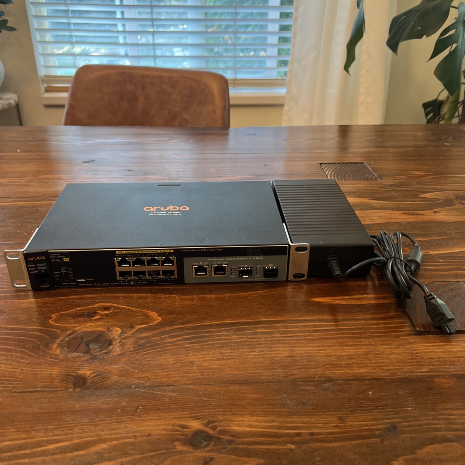 HP Aruba 2530-8G-PoE+ Switch J9774A 8 Port Gigabit Managed w/ 54V Power Supply