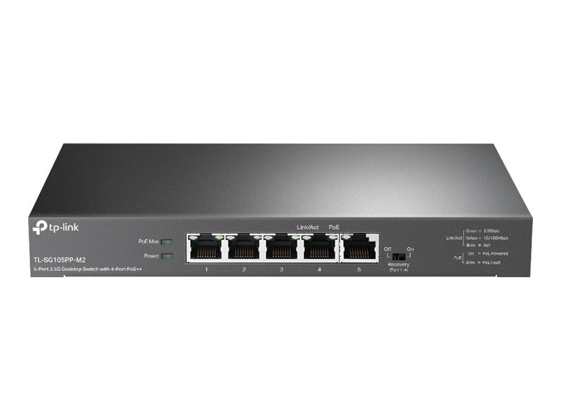 TP-LINK TL-SG105PP-M2 2.5G Desktop Switch Network Switch 0.1Gbps 5-Port Full