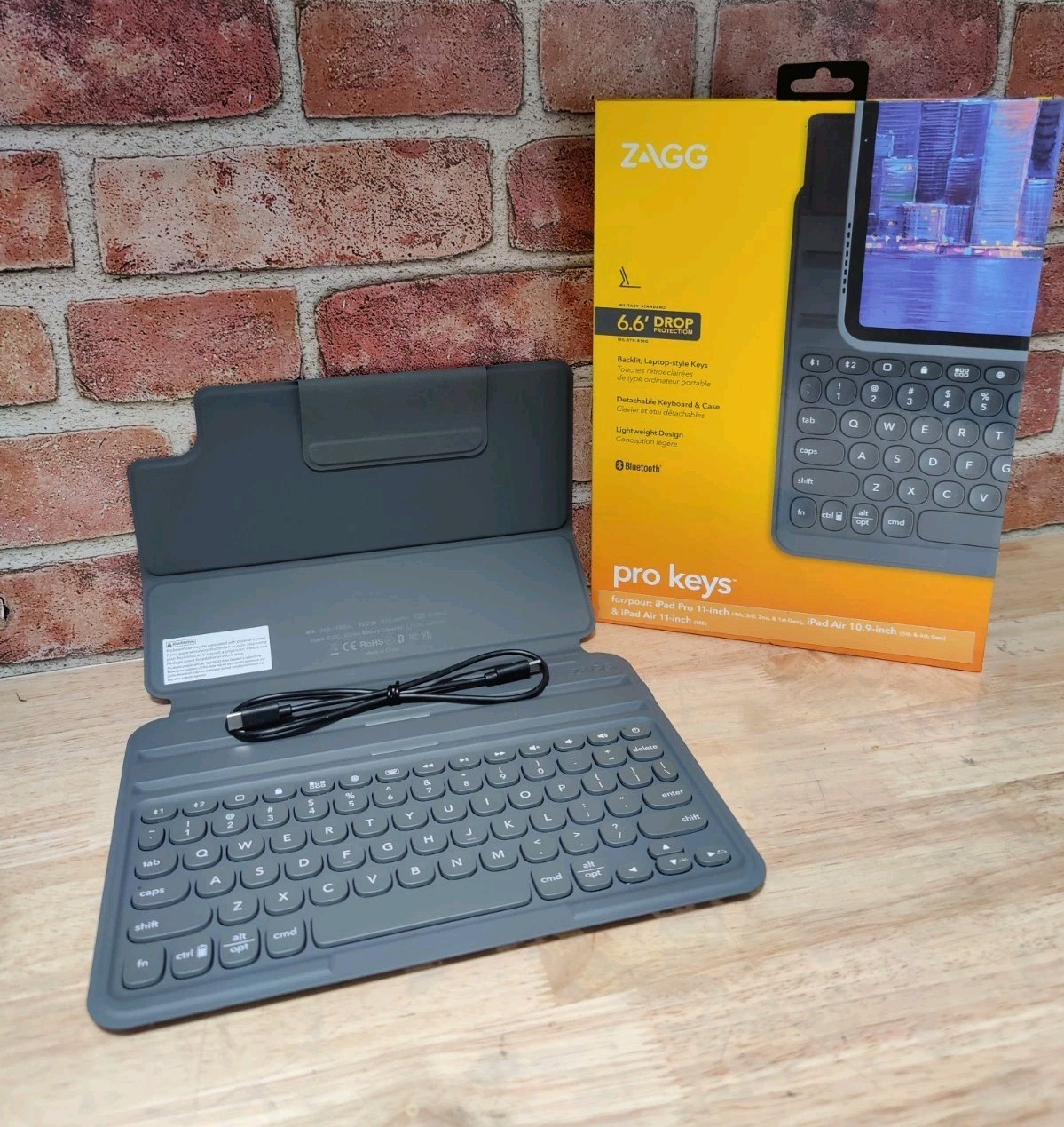 OPEN BOX ZAGG Pro Keys Wireless Keyboard Detachable Case iPad Pro 11" & iPad Air