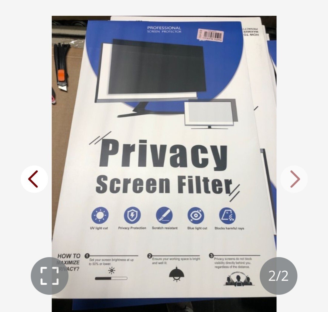 Computer Privacy Screen 21.5 Inch for 16:9 Widescreen Monitor, Anti Blue Ligh...