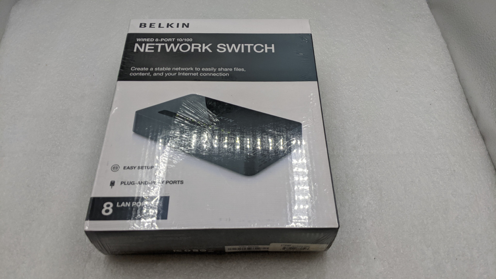 BRAND NEW Belkin 8-Port 10/100 Mbps Wired Network Switch  - 
