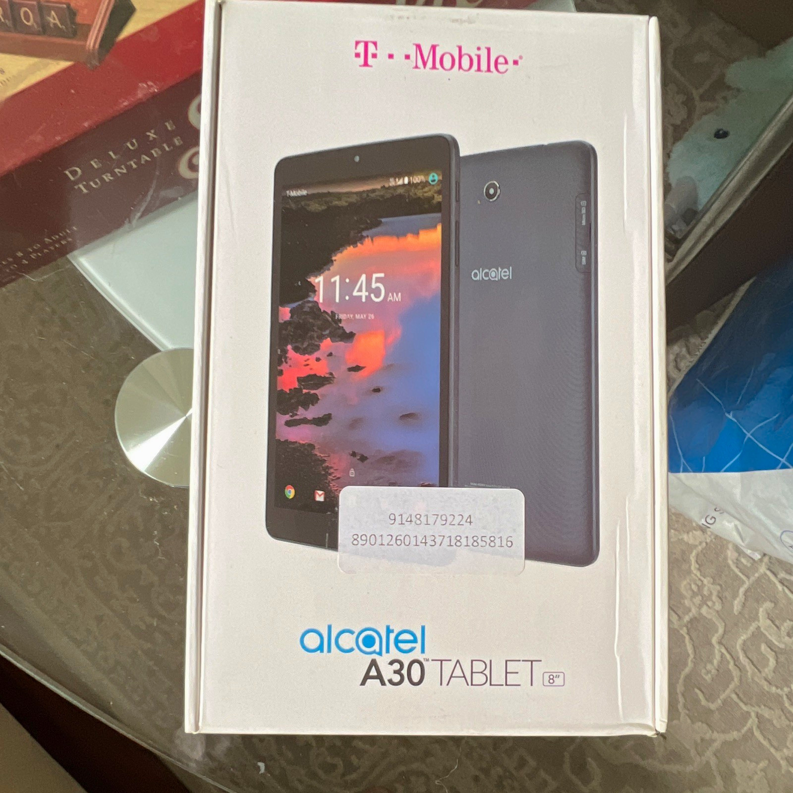 Alcatel A30 8in Tablet 16GB 2GB RAM Black T-Mobile Android Wi-Fi Bluetooth