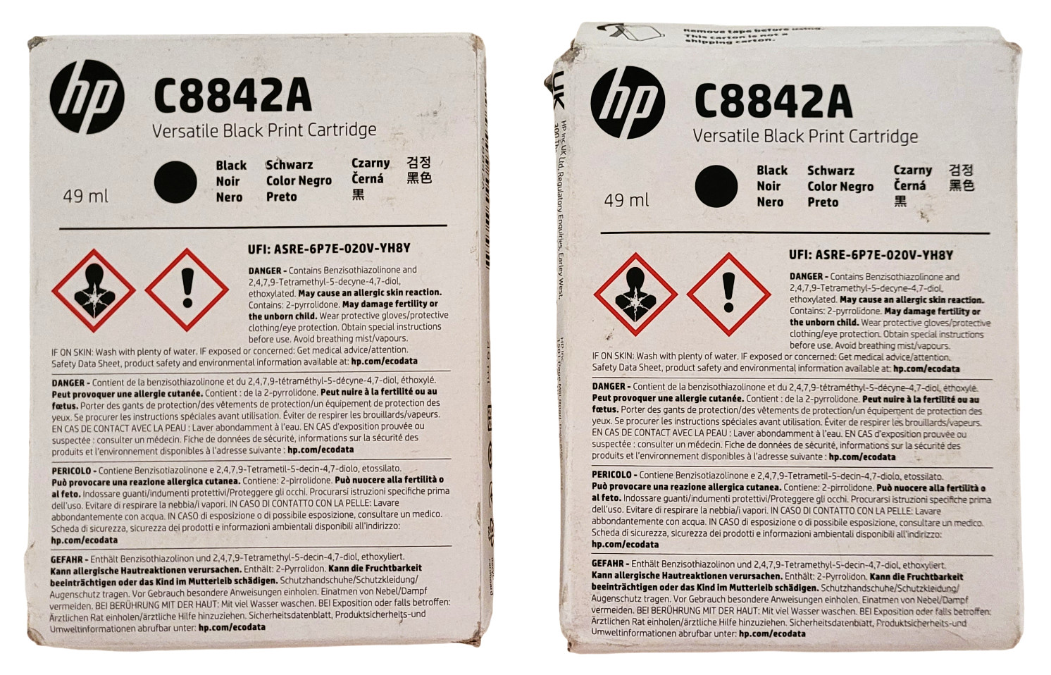 HP C8842A Black Versatile Print Cartridge Lot of 2 See Description