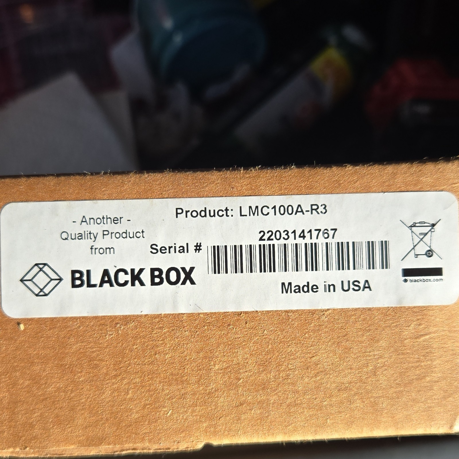 Black Box FlexPoint 10/100 Fast Ethernet Fiber to UTP Converter LMC100A-R3