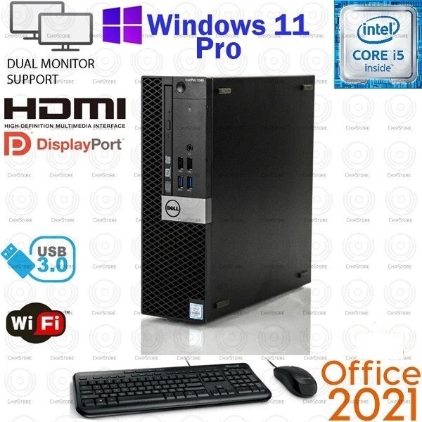 WINDOWS 11 PC Dell Desktop Computer PC HDMI 32GB RAM i5 1TB SSD Office 2024
