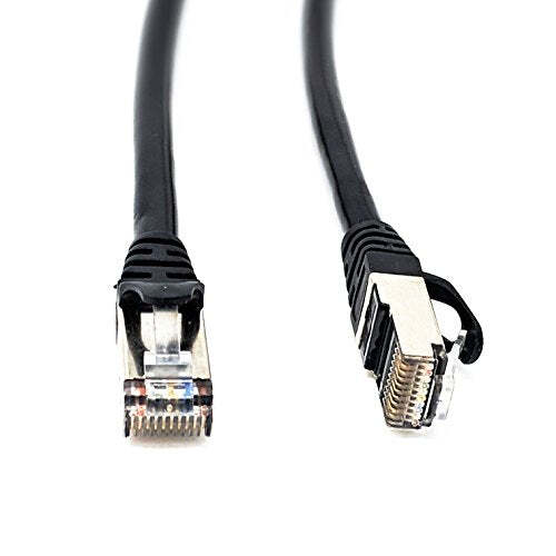 Rj50 10p10c Sftp Cat5 M/M Cable With Shielded Connectors Black Audio Video