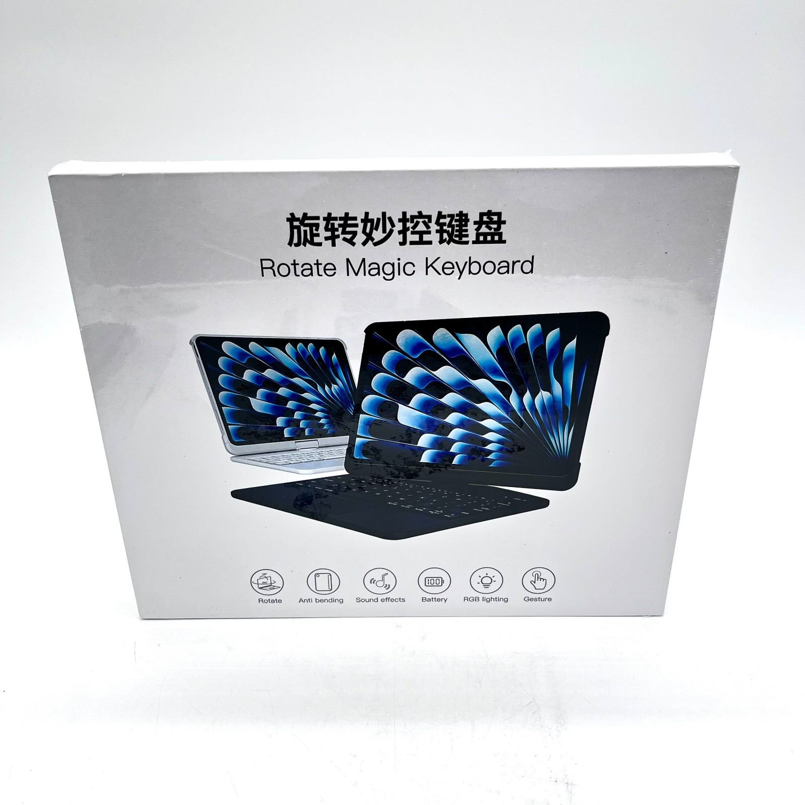 Brand New Anti Bending Rotate Magic Keyboard With RGB Lighting & Sound Effects