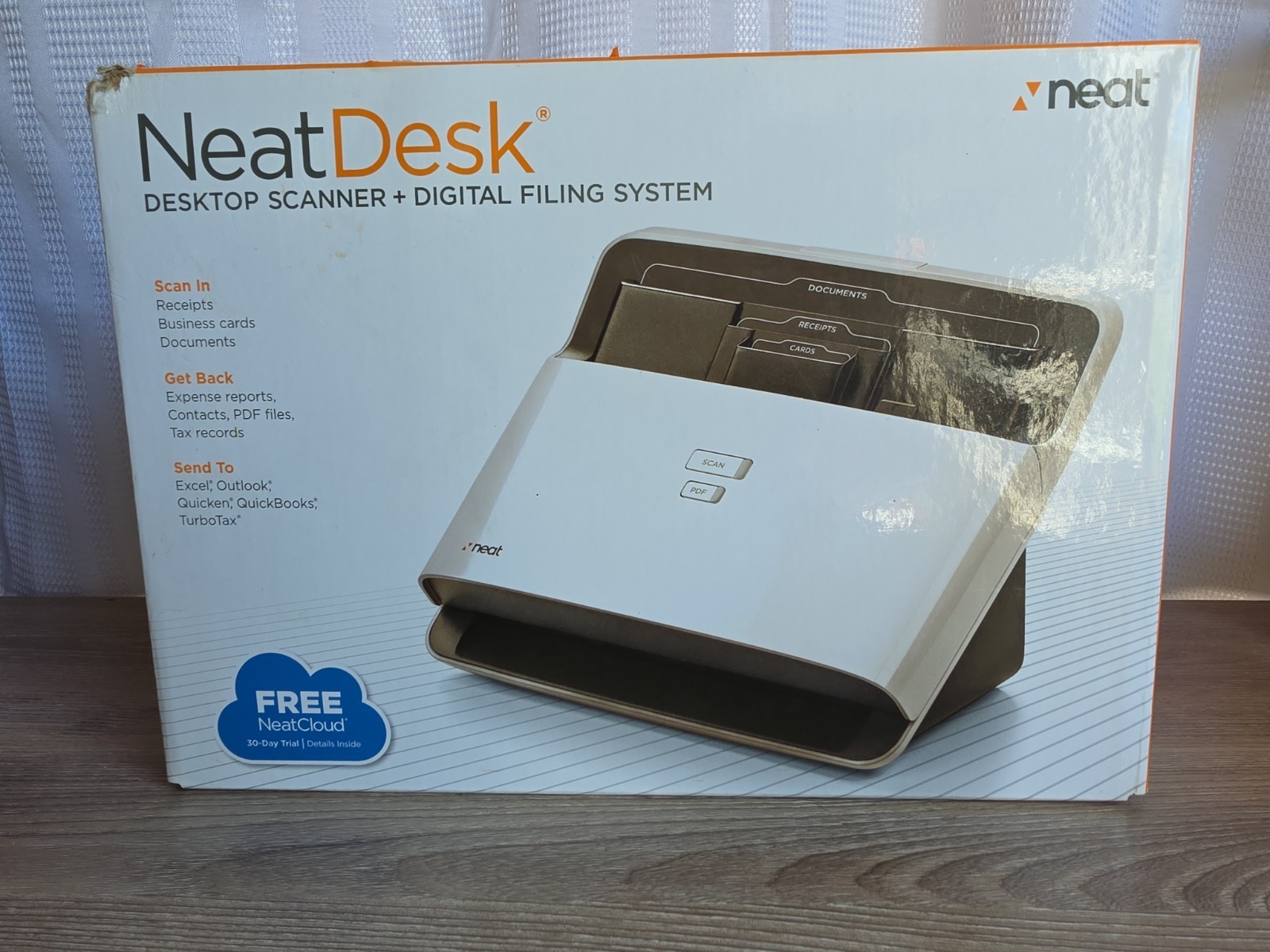 NEW NeatDesk Desktop Scanner Digital Filing System Receipts Docs ND-1000