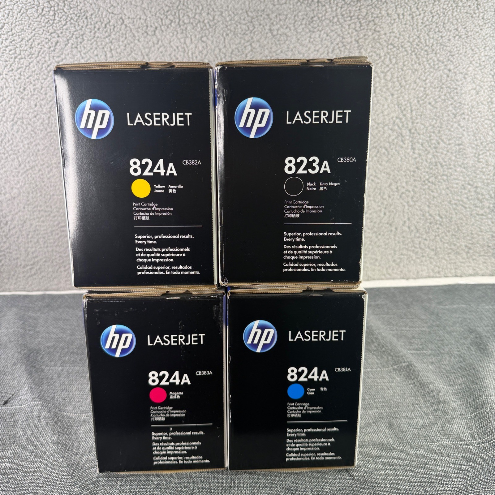 Genuine HP 823A 824A CMYK Toner Set CB380A CB381A CB382A CB383A New Sealed OEM⁠