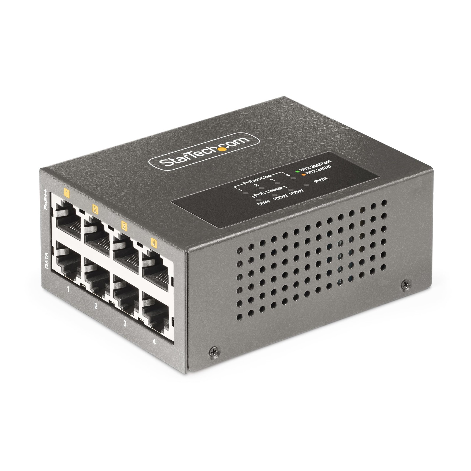 StarTech 4-Port Multi-Gigabit PoE++ Injector (as445cpoeinjector)