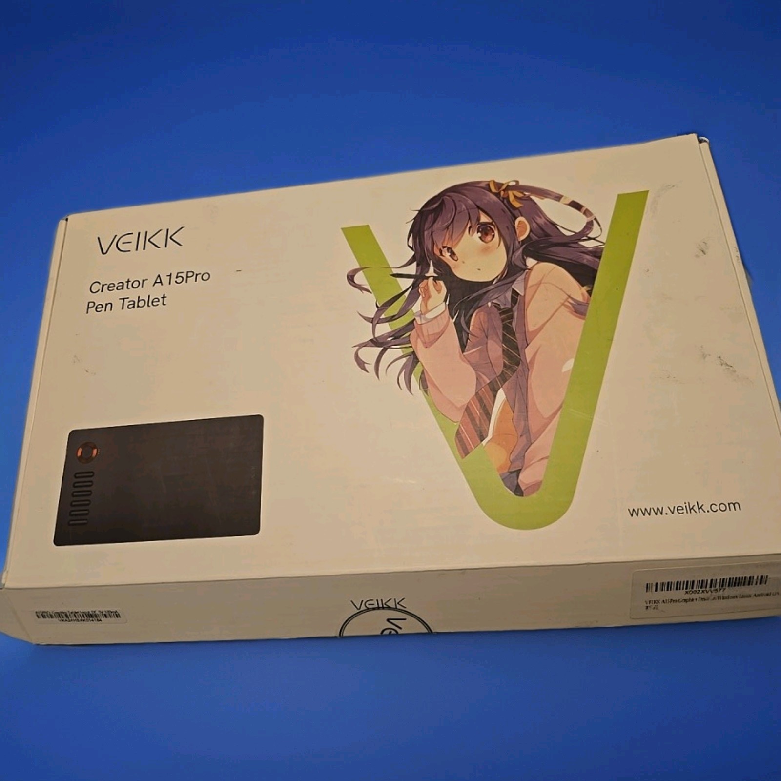 VEIKK A15 Pro Graphics Drawing Tablet 10 x 6 inch Digital Drawing Tablet with 12