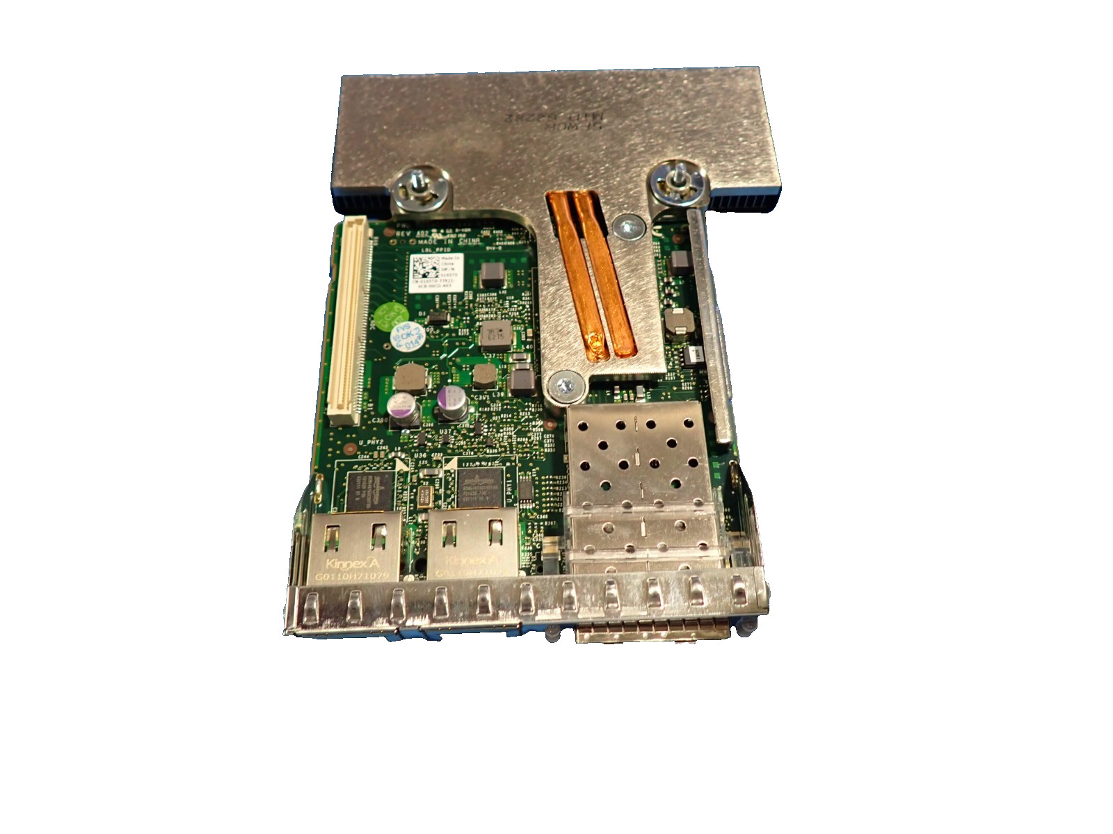 Lot of 2 Dell 0165T0 Other, 57800S QUAD PORT SFP + NIC Network Daughter Card