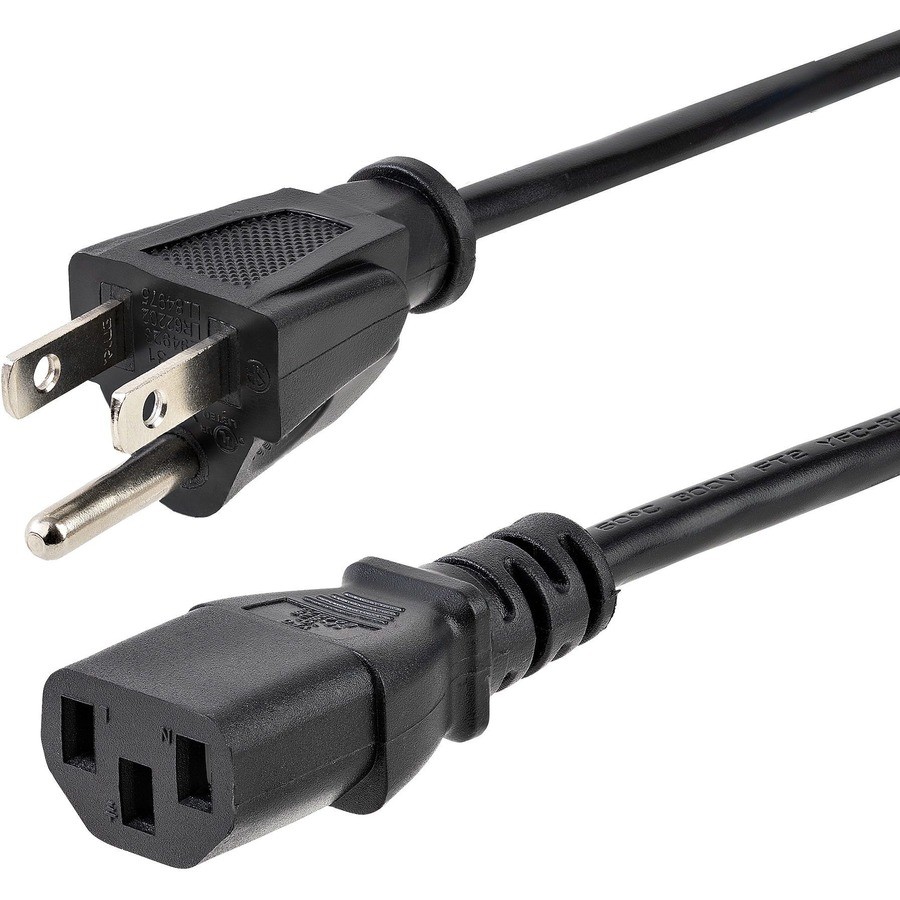 StarTech 6 ft Standard Computer Power Cord - NEMA5-15P to C13 - Power cable - 10