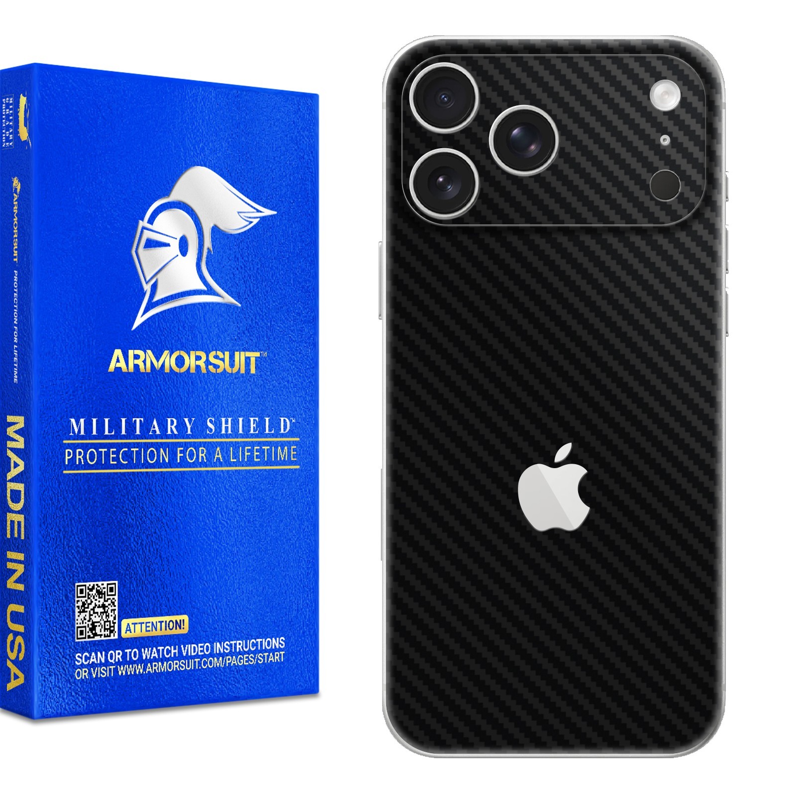 Armorsuit MilitaryShield Vinyl Skin Wrap Film for iPhone 17 Pro Max - Back Only