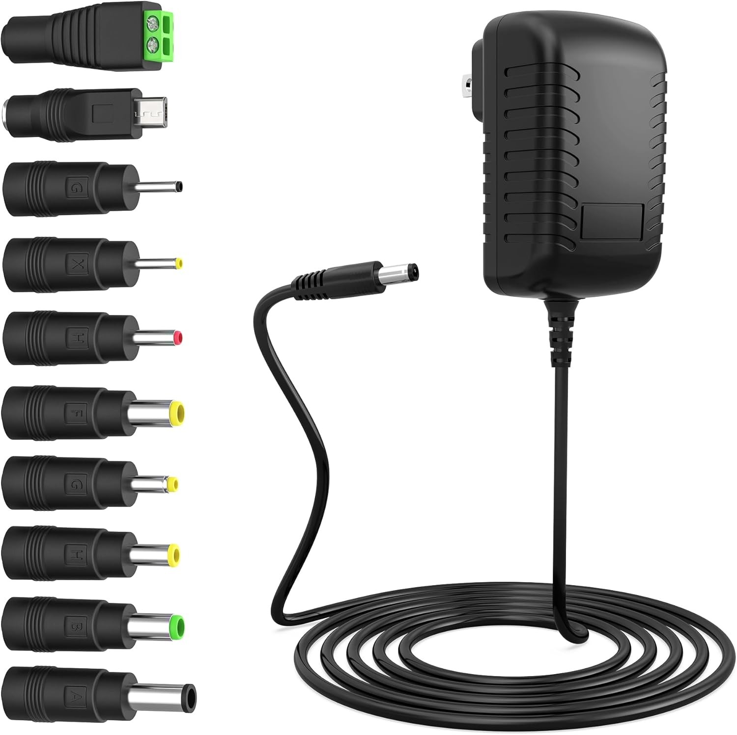 8.4V 1A Adapter Charger with LED 2.1x5.5mm for 7.2V 7.4V 2-String with 10 Plug