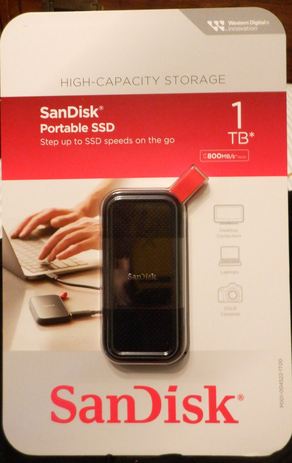 SanDisk Portable SSD External 1TB Model #SDSSDE30-1T00-ABJ UPC# S619659210922